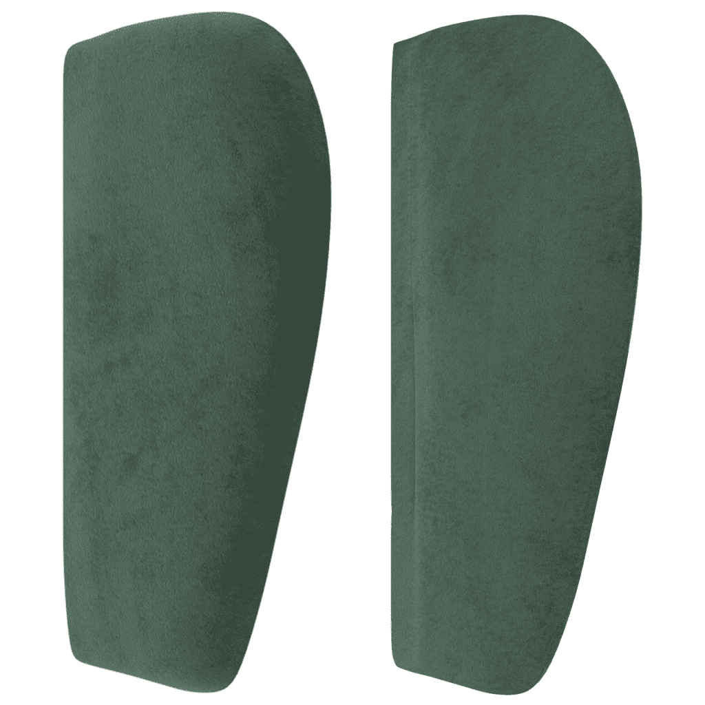Giroletto a Molle con Materasso Verde Scuro 90x190 cm Velluto