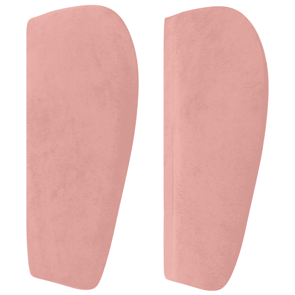 Giroletto a Molle con Materasso Rosa 90x200 cm in Velluto
