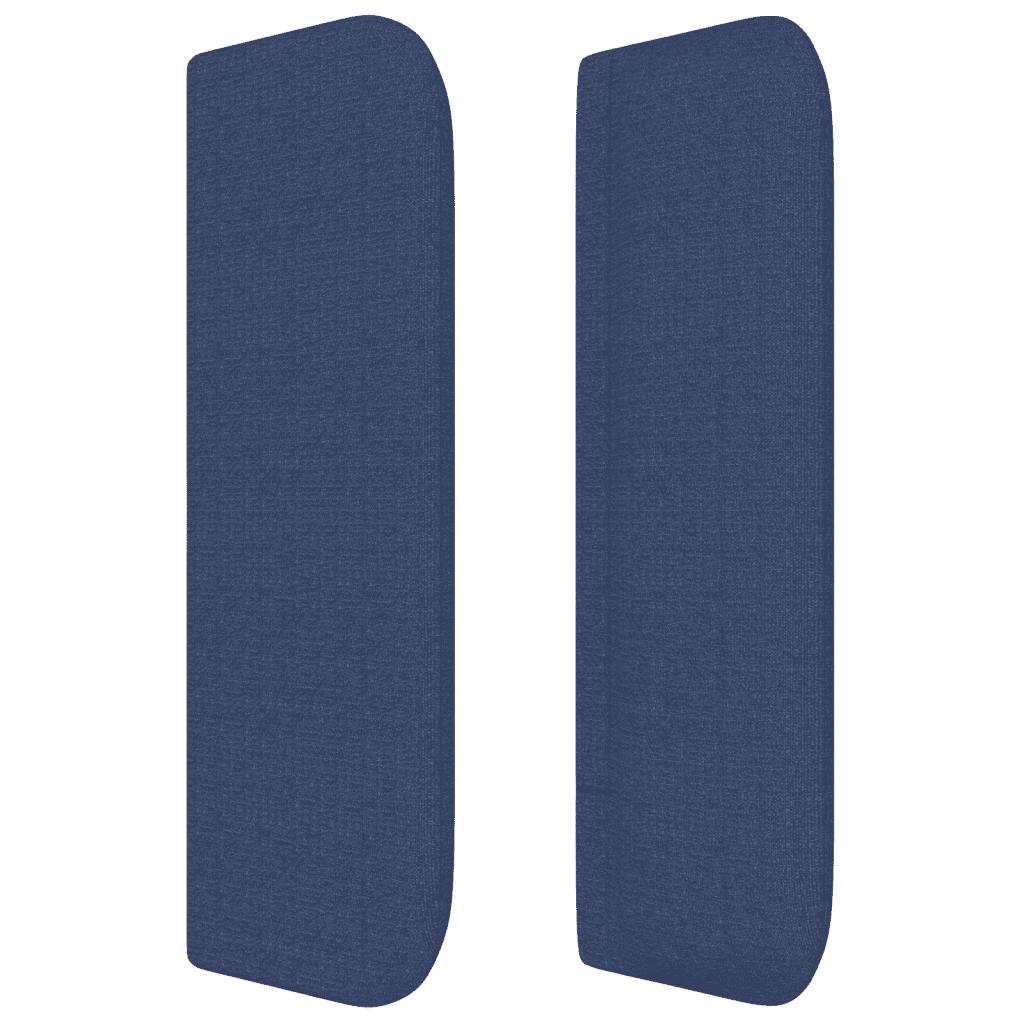 Giroletto a Molle con Materasso Blu 140x190 cm in Tessuto