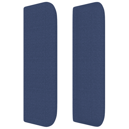 Giroletto a Molle con Materasso Blu 200x200 cm in Tessuto