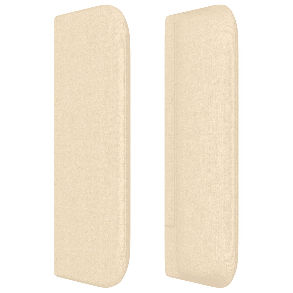 Giroletto a Molle con Materasso Crema 140x200 cm in Tessuto