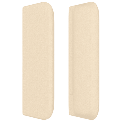 Giroletto a Molle con Materasso Crema 140x200 cm in Tessuto