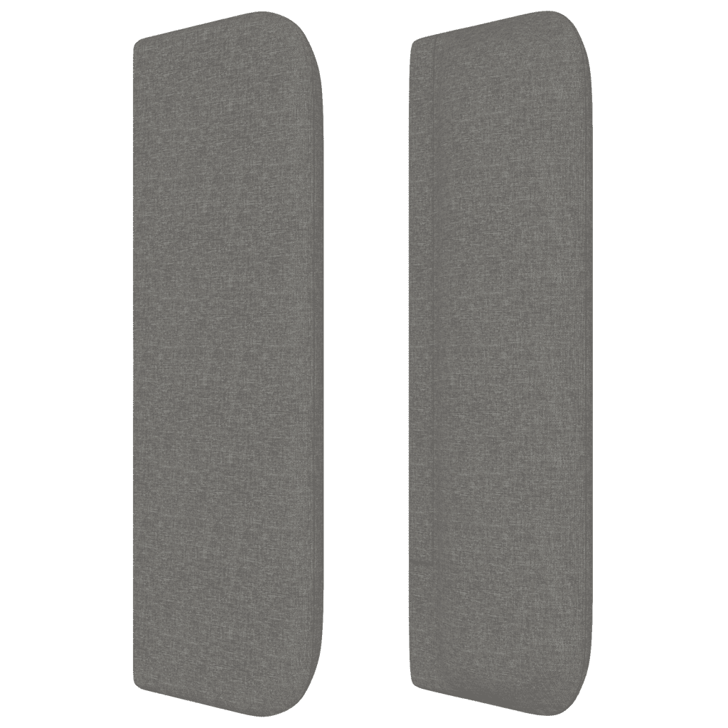 Giroletto a Molle con Materasso Grigio Scuro 100x200 cm Tessuto