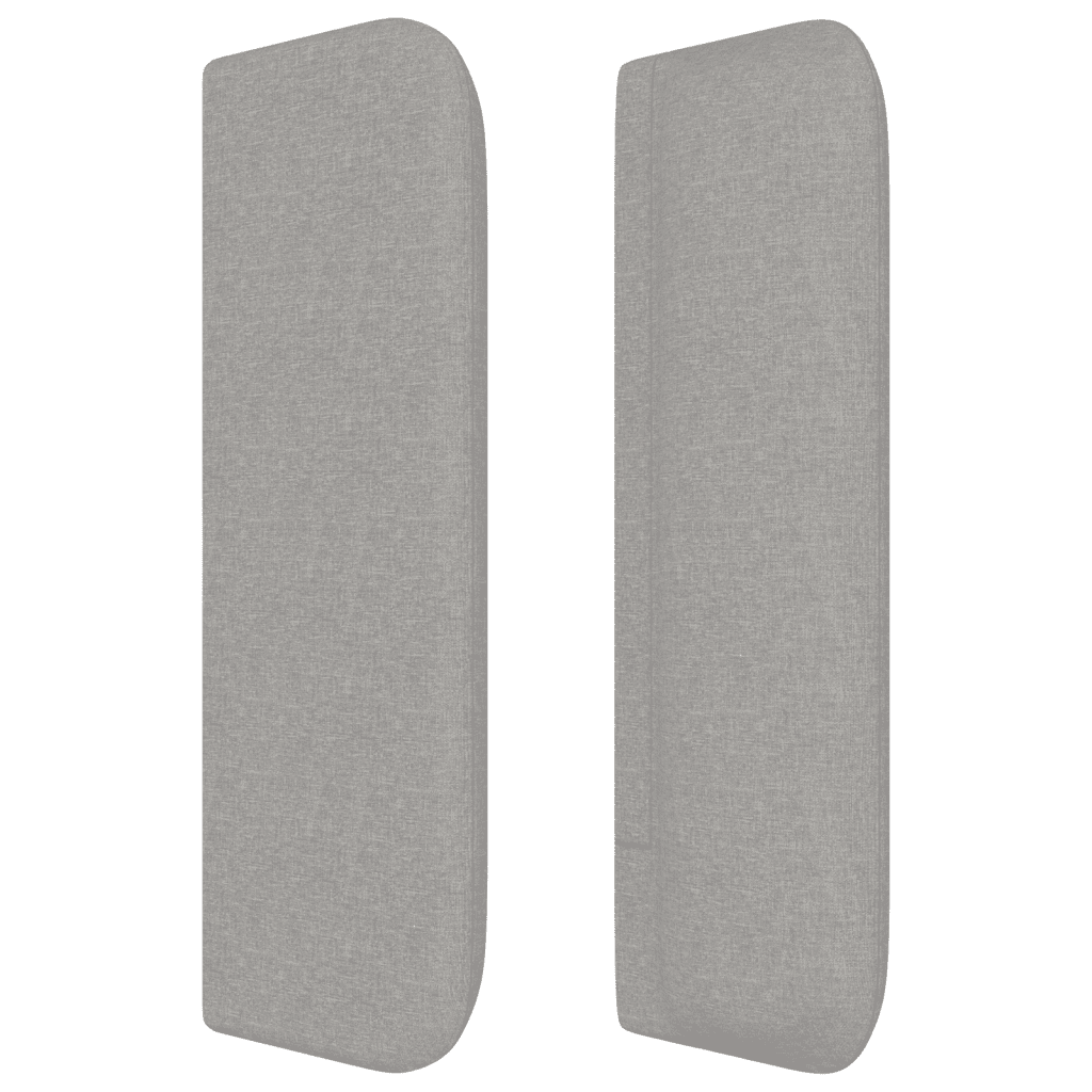 Giroletto a Molle con Materasso Grigio Chiaro 80x200 cm Tessuto