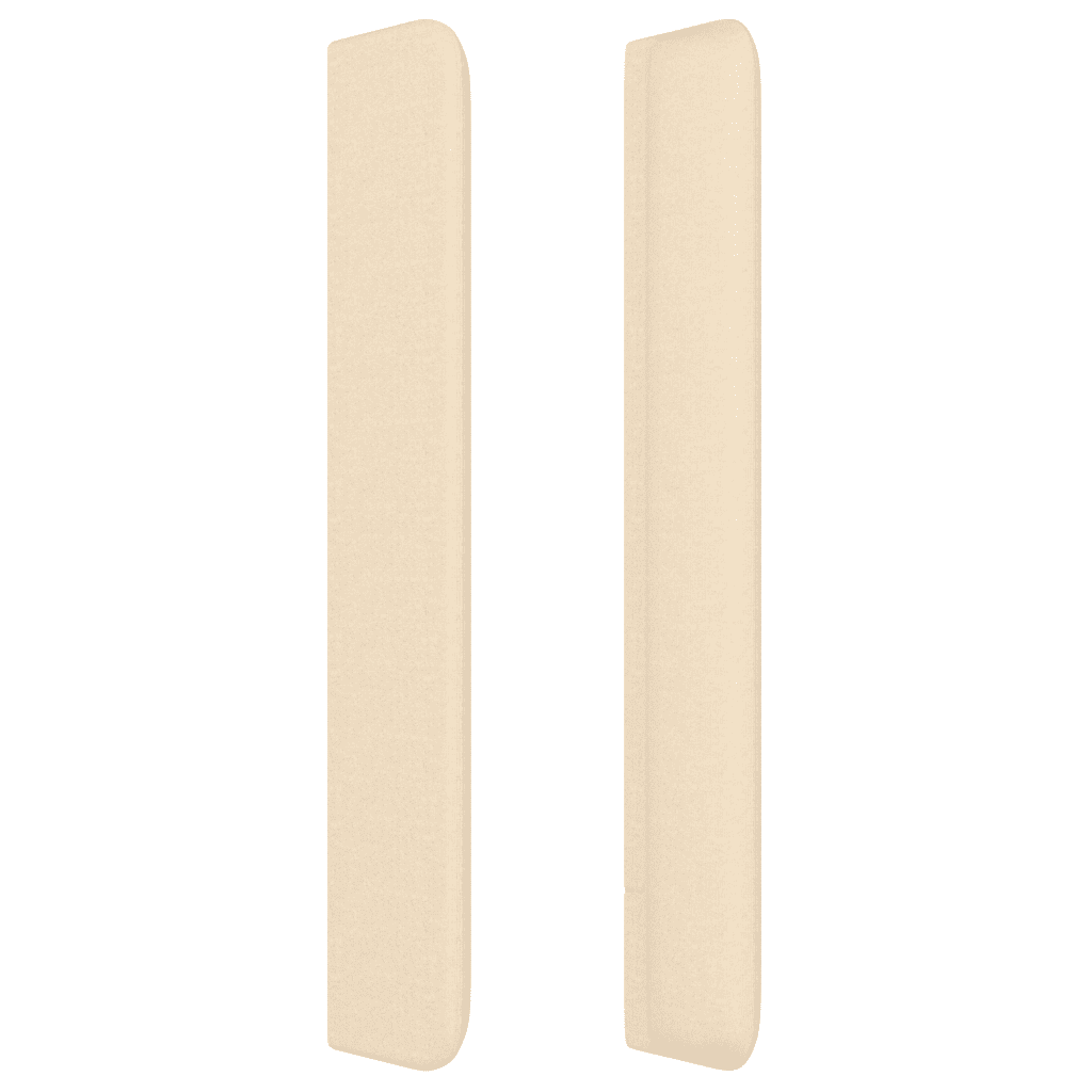 Giroletto a Molle con Materasso Crema 140x19 cm in Tessuto