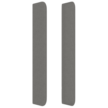 Giroletto a Molle con Materasso Grigio Scuro 80x200 cm Tessuto