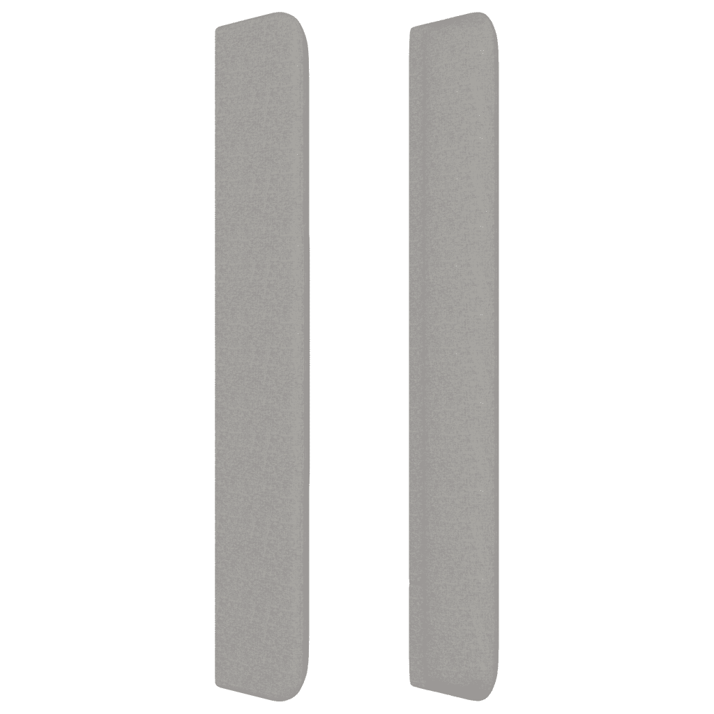 Giroletto a Molle con Materasso Grigio Chiaro 140x200cm Tessuto
