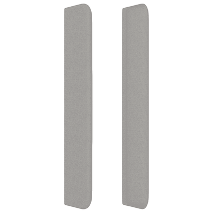 Giroletto a Molle con Materasso Grigio Chiaro 90x190 cm Tessuto