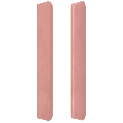 Giroletto a Molle con Materasso Rosa 180x200 cm in Velluto