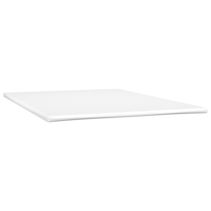 Letto a Molle con Materasso e LED Nero 140x200 cm in Tessuto