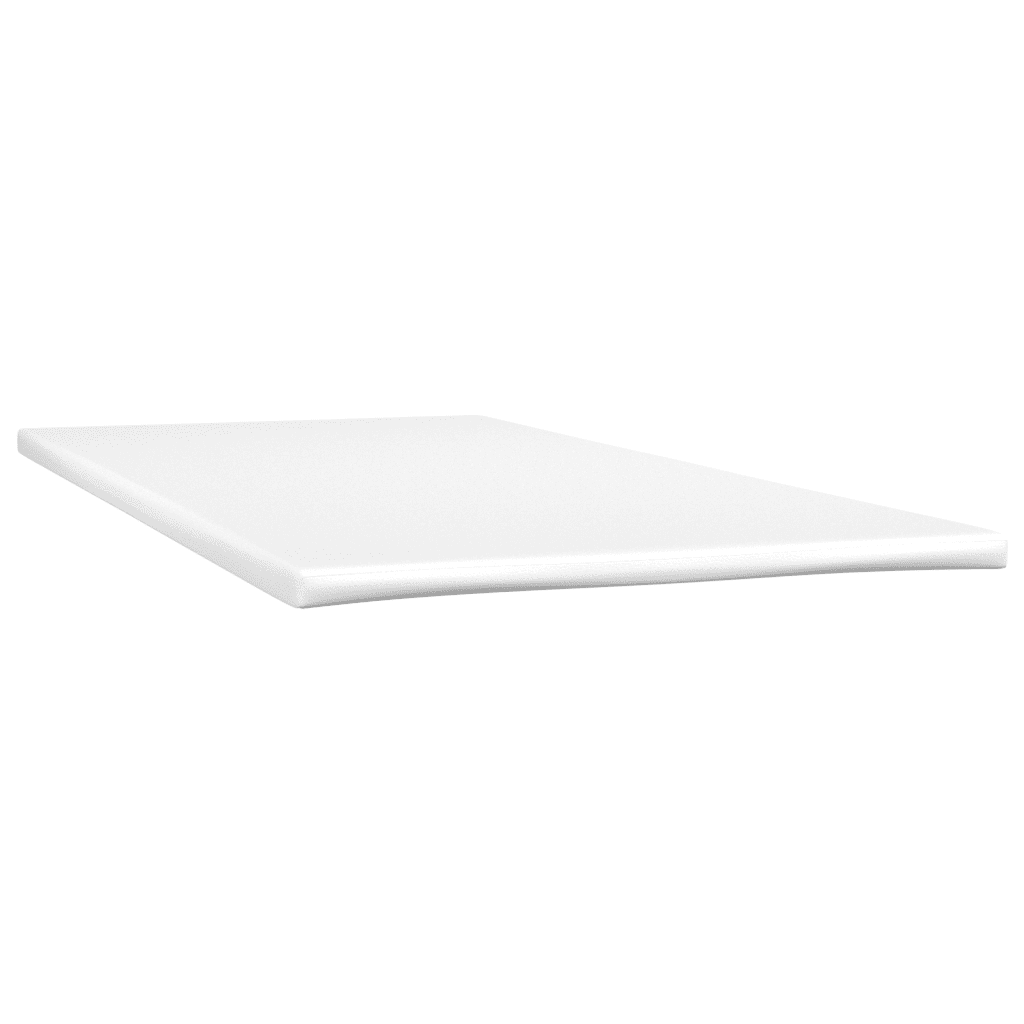 Letto a Molle con Materasso e LED Crema 80x200 cm in Tessuto