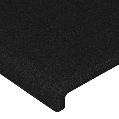 Giroletto a Molle con Materasso Nero 180x200 cm in Tessuto | homemem39