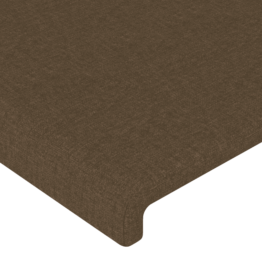 Giroletto a Molle con Materasso Marrone Scuro 180x200cm Tessuto