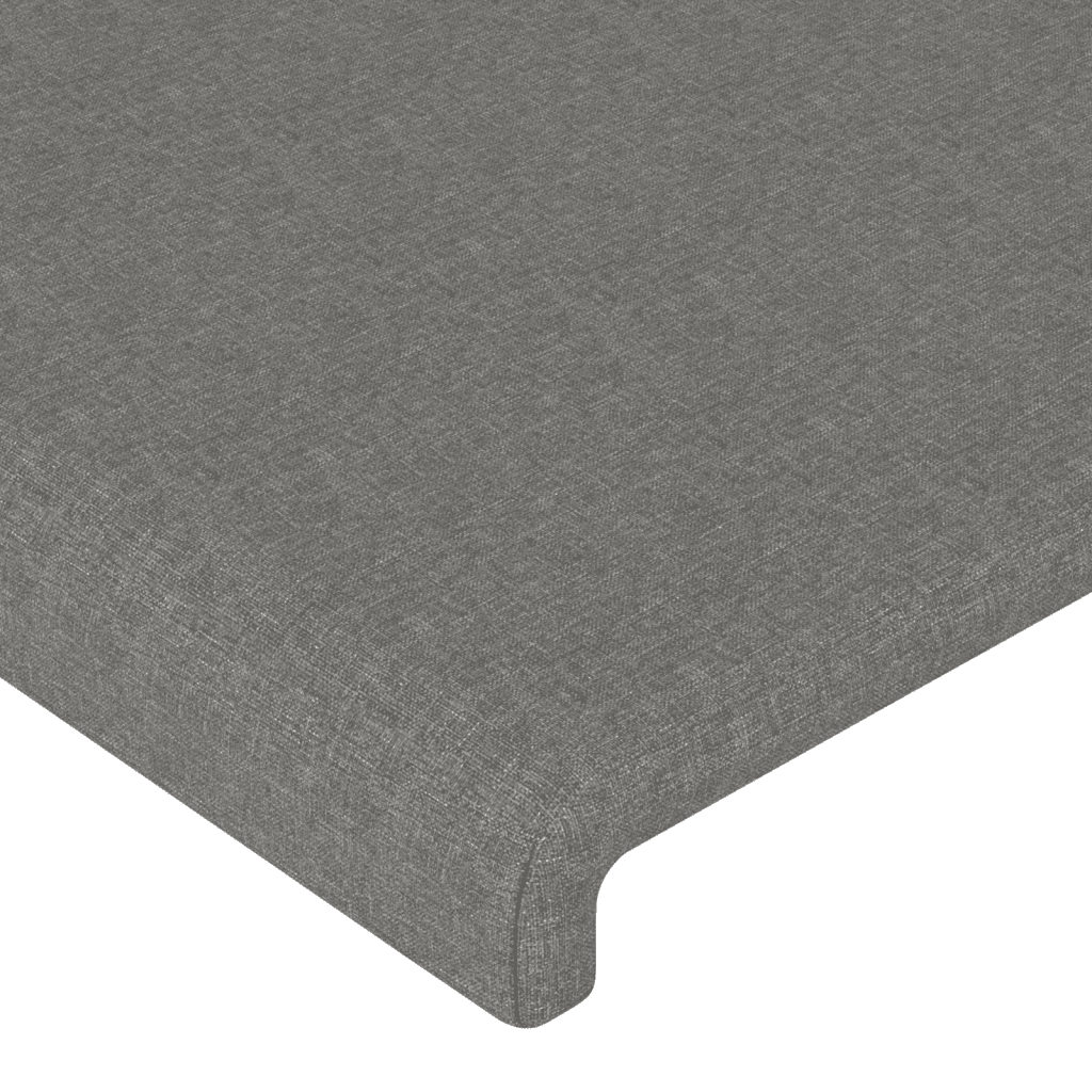 Giroletto a Molle con Materasso Grigio Scuro 100x200 cm Tessuto