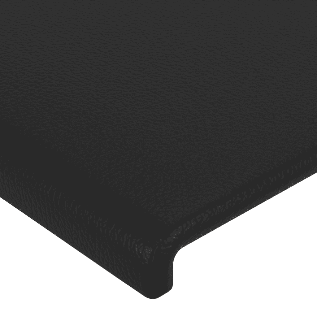 Giroletto a Molle con Materasso Nero 100x200 cm in Similpelle