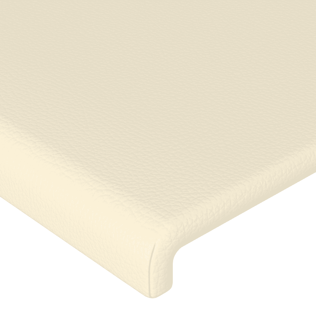 Giroletto a Molle con Materasso Crema 200x200 cm in Similpelle