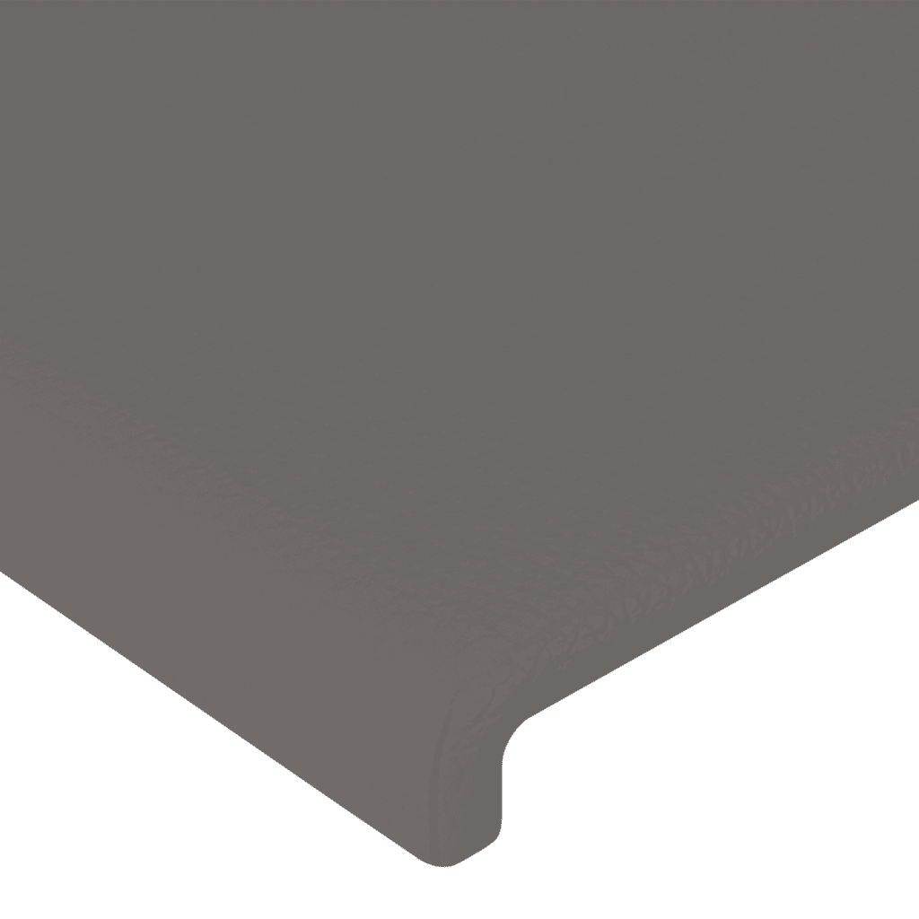 Giroletto a Molle con Materasso Grgio 90x200 cm in Similpelle