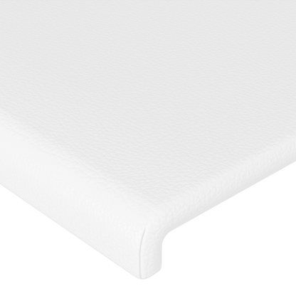 Giroletto a Molle con Materasso Bianco 200x200cm in Similpelle