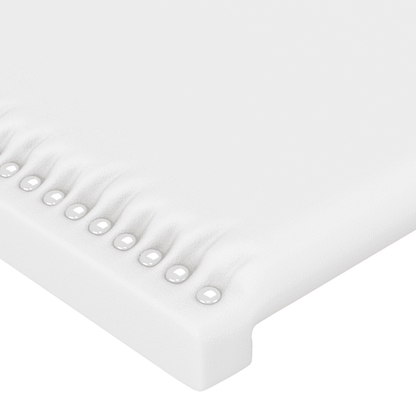 Giroletto a Molle con Materasso Bianco 100x200 cm in Similpelle