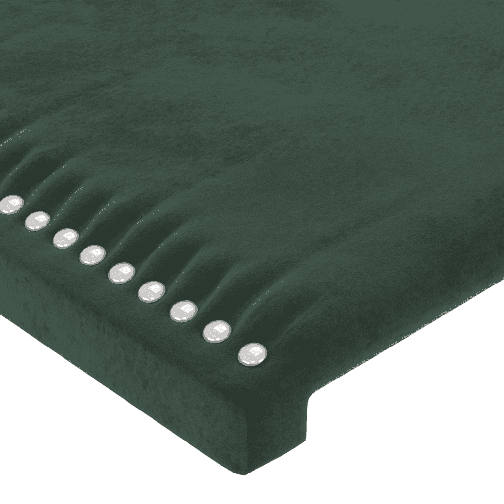 Giroletto a Molle con Materasso Verde Scuro 200x200 cm Velluto | homemem39