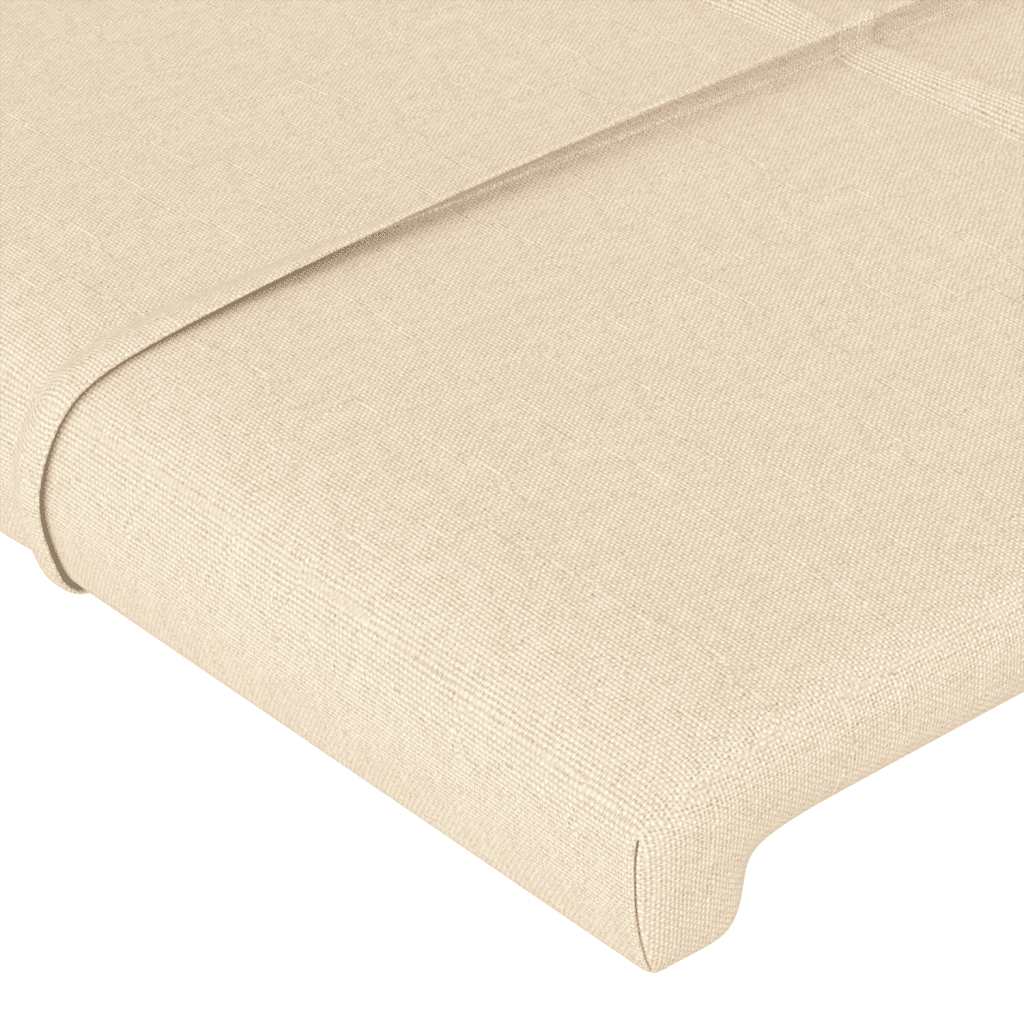 Giroletto a Molle con Materasso Crema 100x200 cm in Tessuto