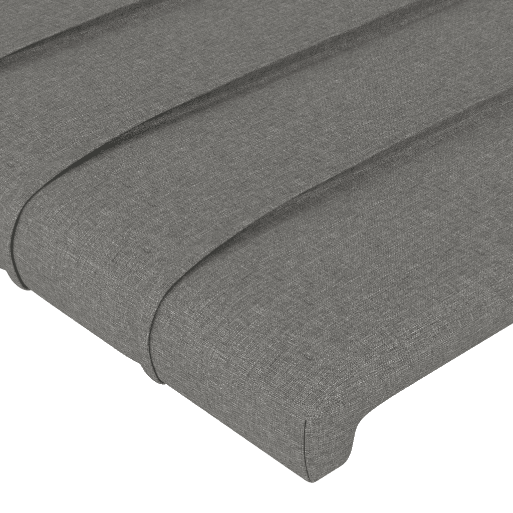 Giroletto a Molle con Materasso Grigio Scuro 80x200 cm Tessuto