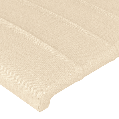Giroletto a Molle con Materasso Crema 100x200 cm in Tessuto