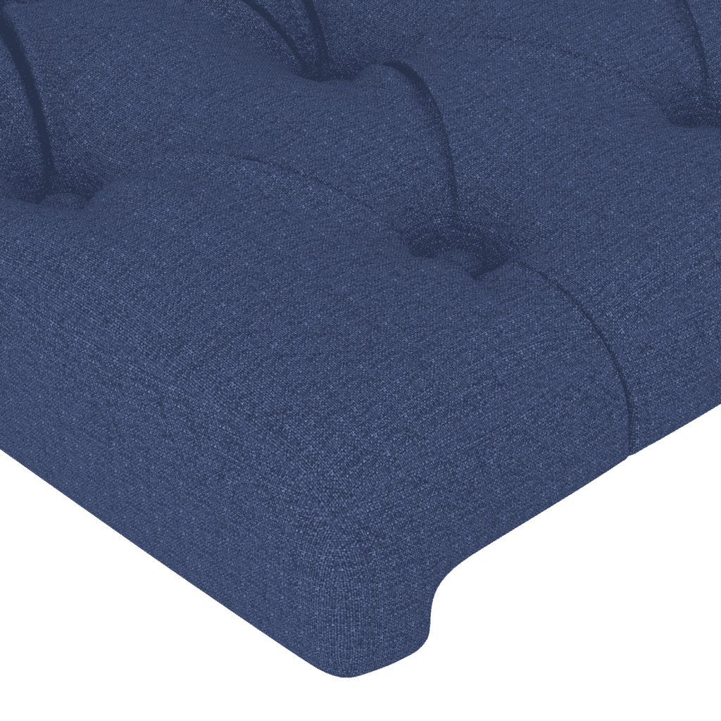 Giroletto a Molle con Materasso Blu 140x200 cm in Tessuto