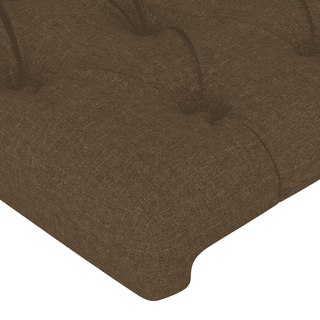 Giroletto a Molle con Materasso Marrone Scuro 200x200cm Tessuto | homemem39