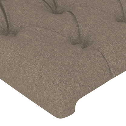 Giroletto a Molle con Materasso Tortora 90x190 cm in Tessuto