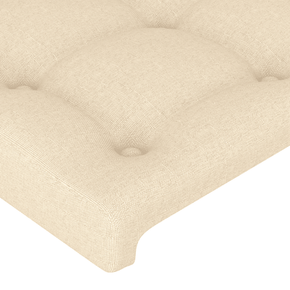 Giroletto a Molle con Materasso Crema 100x200 cm in Tessuto