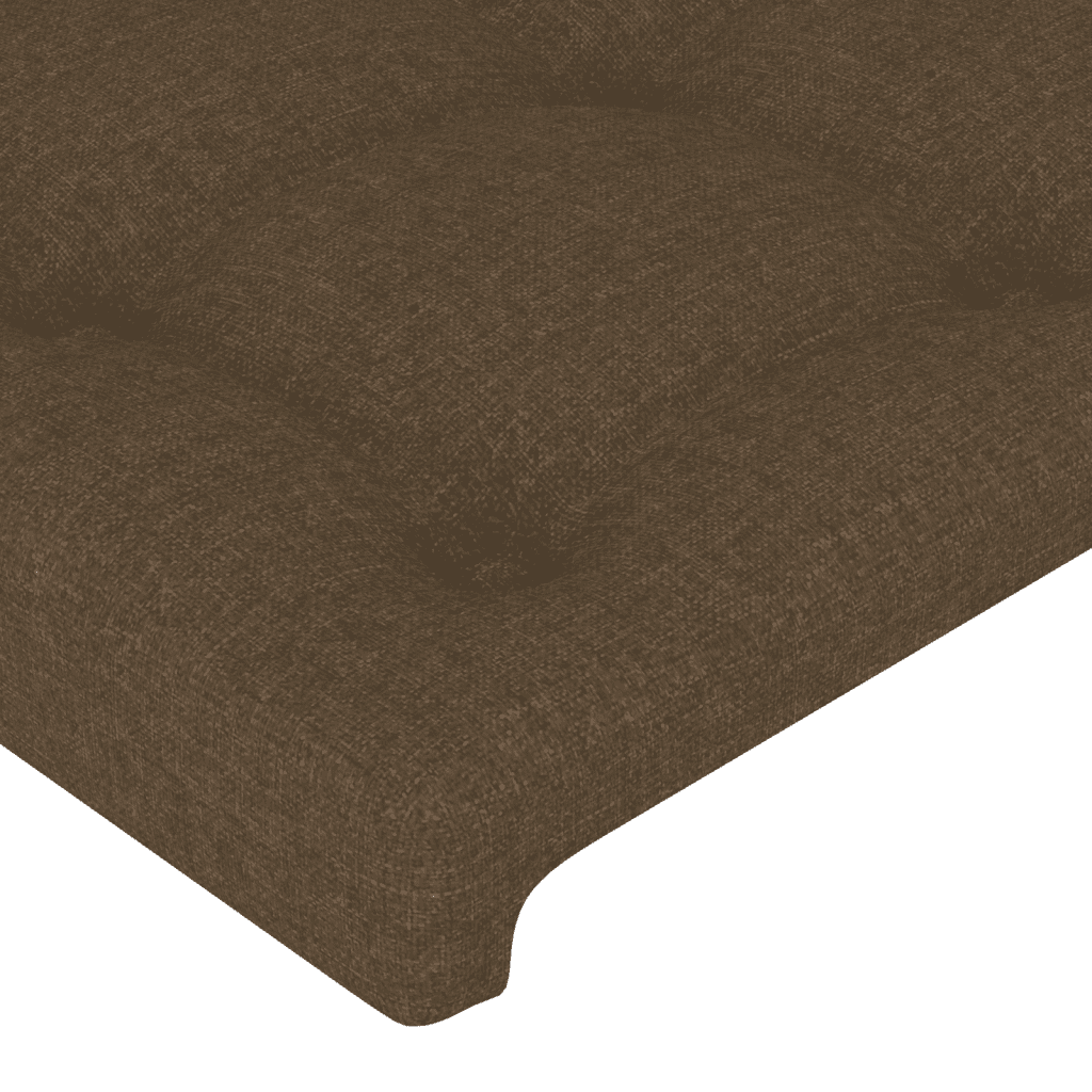 Giroletto a Molle con Materasso Marrone Scuro 80x200 cm Tessuto