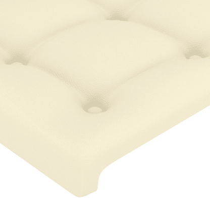 Giroletto a Molle con Materasso Crema 200x200 cm in Similpelle | homemem39