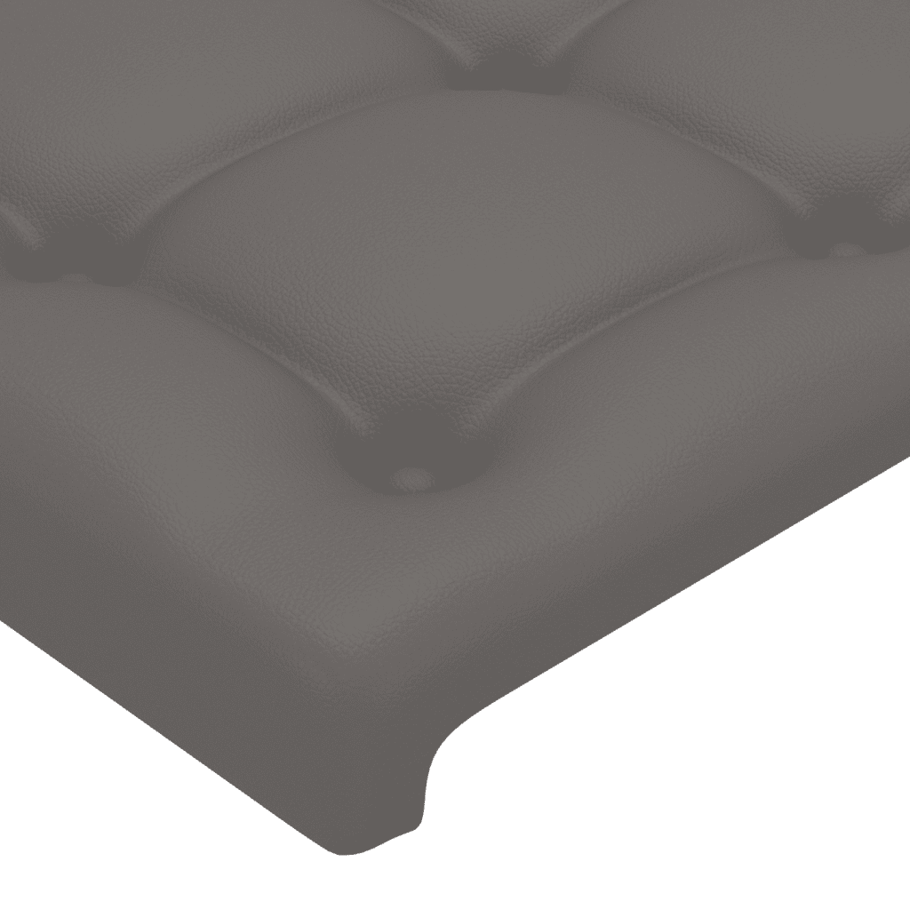 Giroletto a Molle con Materasso Grigio 120x200 cm in Similpelle