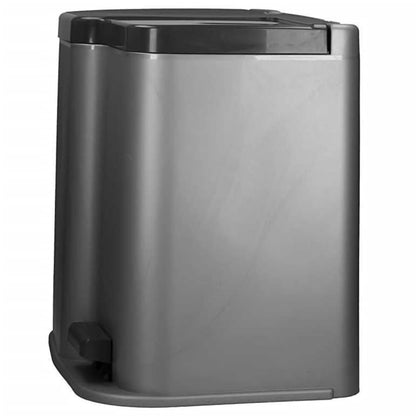 Curver Pattumiera a Pedale Doppia Deco 15L e 6L Cestini Grigio Chiaro - homemem39