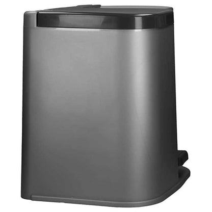 Curver Pattumiera a Pedale Doppia Deco 15L e 6L Cestini Grigio Chiaro - homemem39