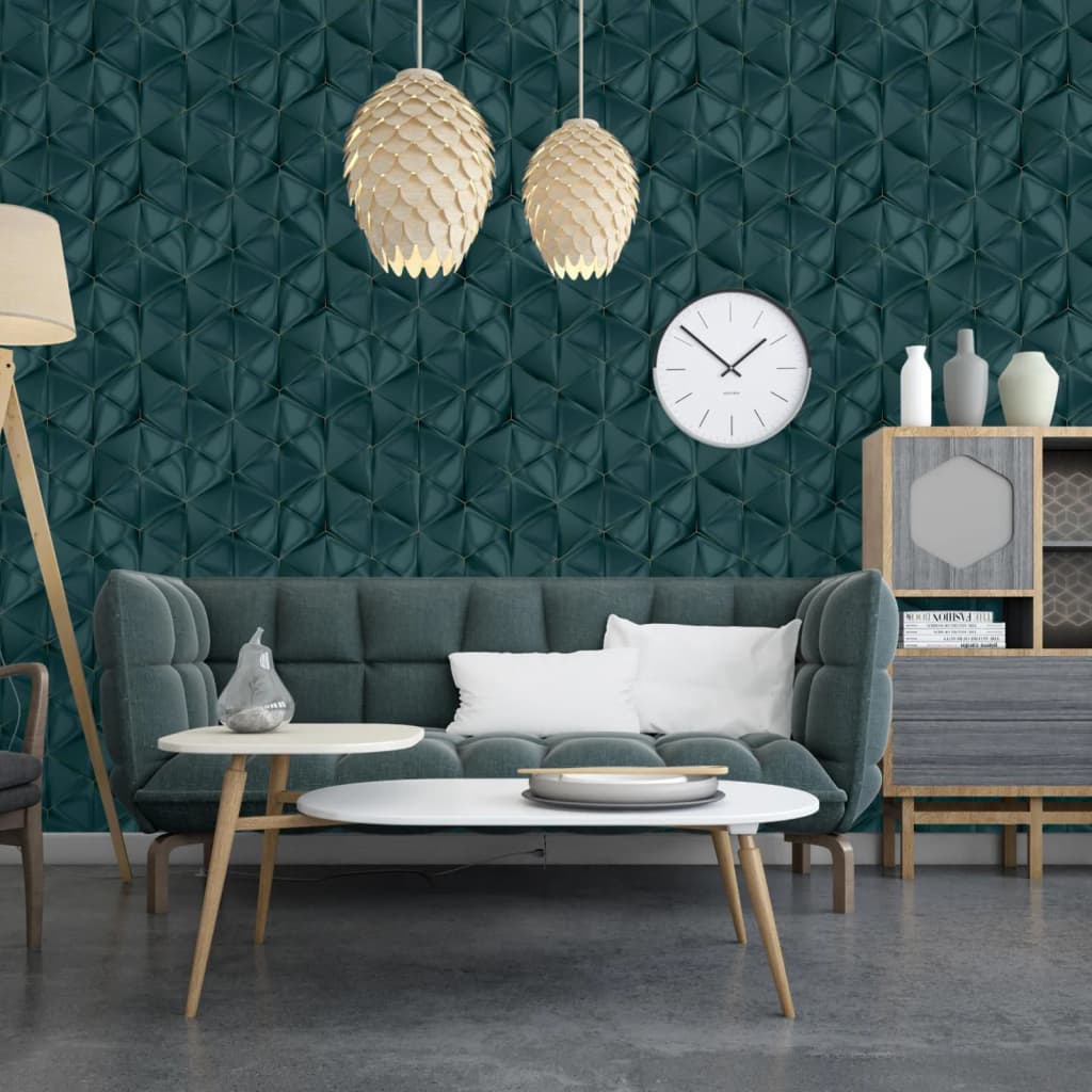 DUTCH WALLCOVERINGS Carta da Parati Onyx Verde - homemem39