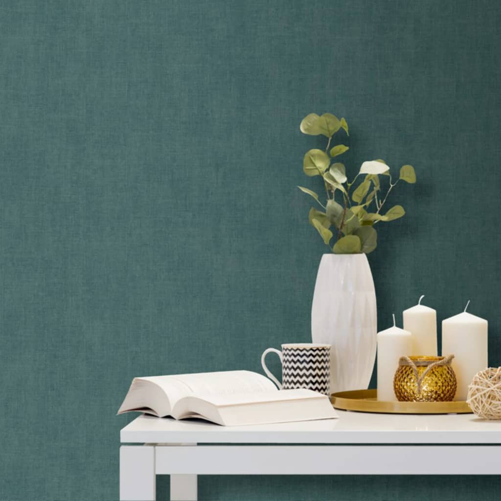 DUTCH WALLCOVERINGS Carta da Parati Semplice Verde - homemem39