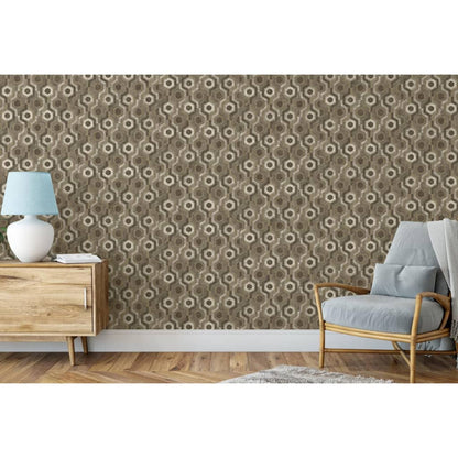 DUTCH WALLCOVERINGS Carta da Parati Galactic Marrone e Bianco - homemem39