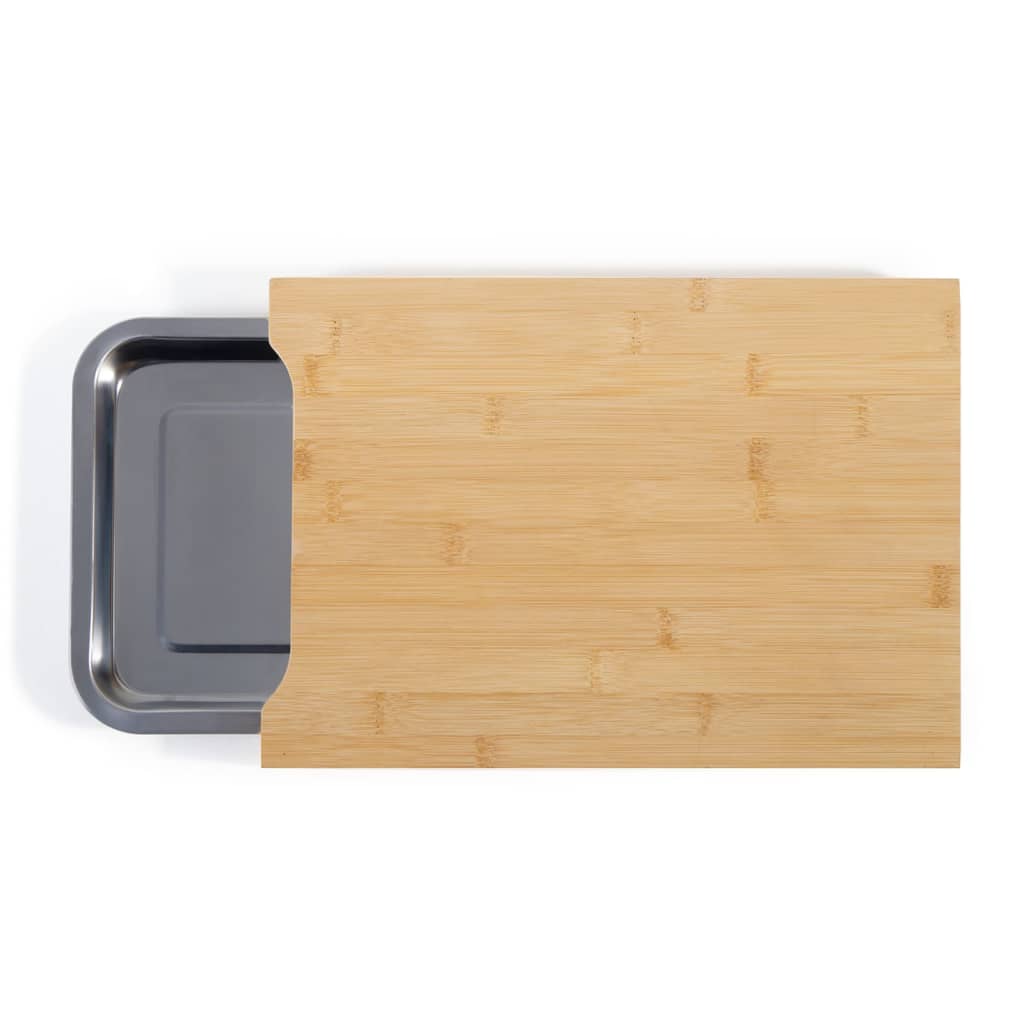 Livoo Tagliere con Cassetto in Legno Beige - homemem39