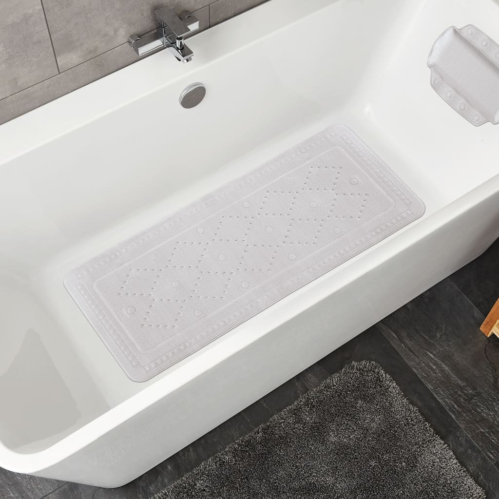 Kleine Wolke Tappetino di Sicurezza da Bagno Arosa 36x92 cm Grigio - homemem39