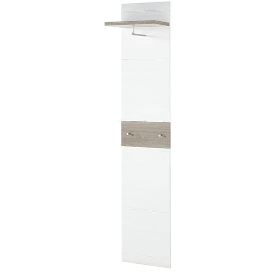 Germania Appendiabiti Malou 39x29,9x19,46 cm Bianco e Rovere Nelson - homemem39