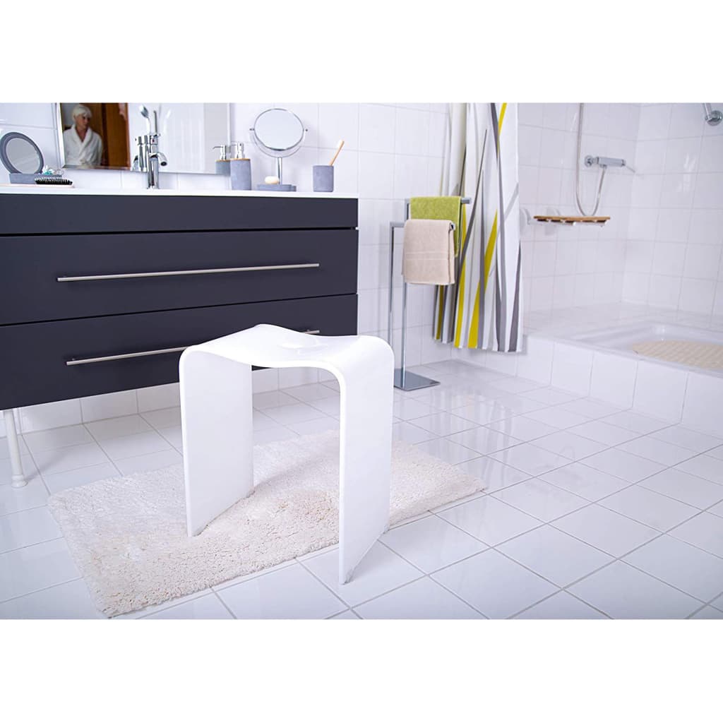 RIDDER Sgabello per Bagno Trendy Bianco - homemem39