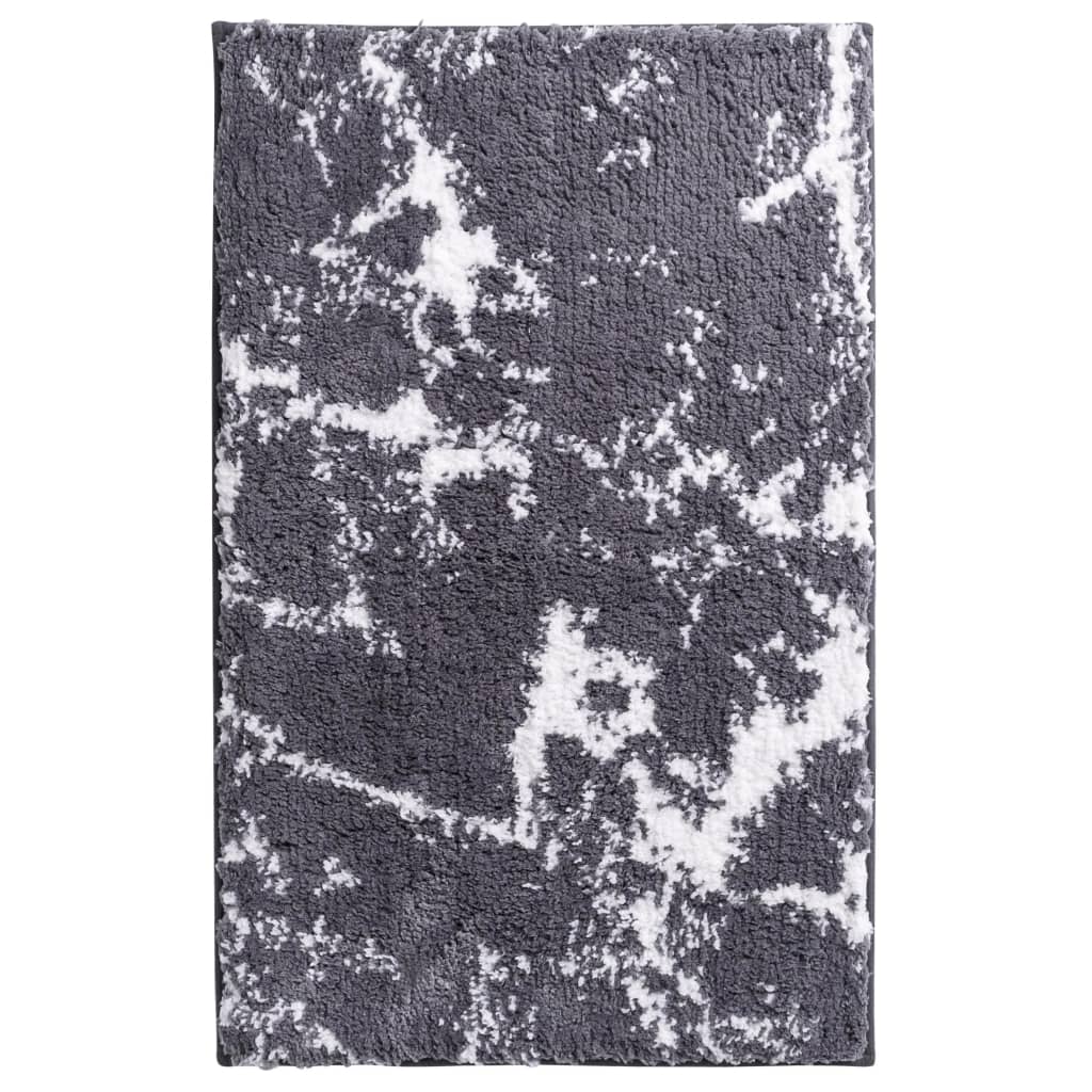 RIDDER Tappeto per il Bagno Marmor Grigio Bianco 90x60 cm - homemem39