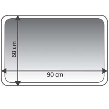 RIDDER Tappetino per Bagno Carl 60x90 cm Grigio 7102307 - homemem39