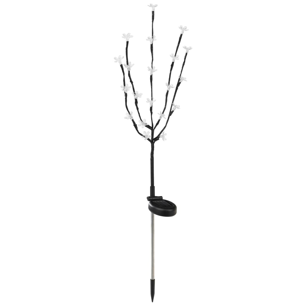 HI Lampada Solare Arbore in Fiore LED con Picchetto Terra 20 Lampadine - homemem39