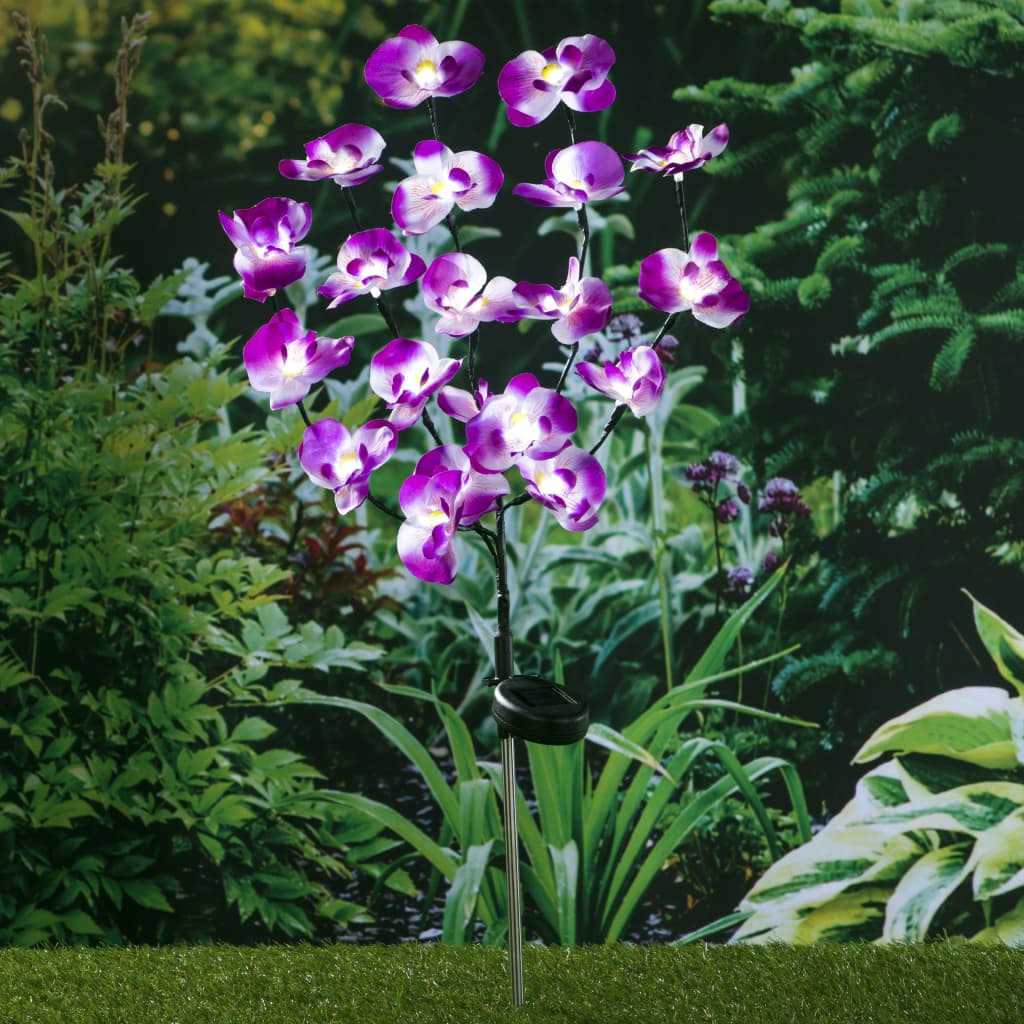 HI Luce Solare a LED da Giardino a Forma di Orchidee - homemem39