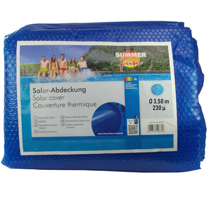 Summer Fun Copertura Solare per Piscina Rotonda 350 cm in PE Blu - homemem39