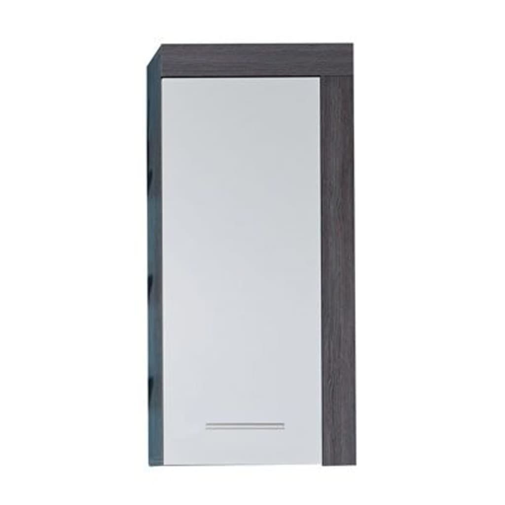 Trendteam Armadietto da Parete Miami Bianco e Grigio Fumo - homemem39