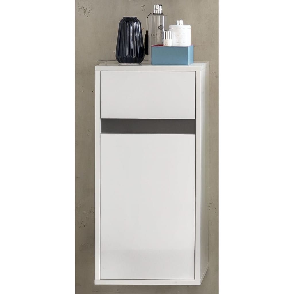 Trendteam Armadietto da Parete con Cassetto Sol Bianco - homemem39